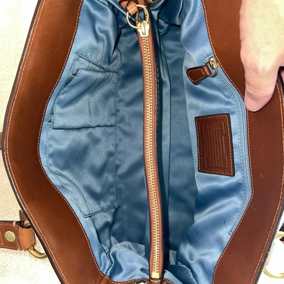 Coach Hampton Jean Turnlock Satchel - B0893-12216 - Picture 11 of 15